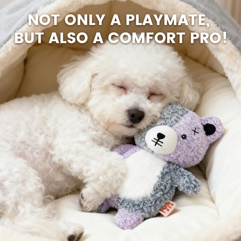 Small Animal Plush Squeaky Dog Toy for Interactive Play - Image 5