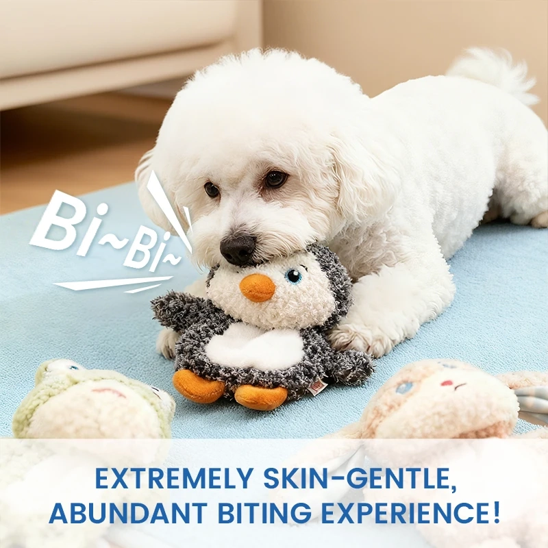 Small Animal Plush Squeaky Dog Toy for Interactive Play - Image 6