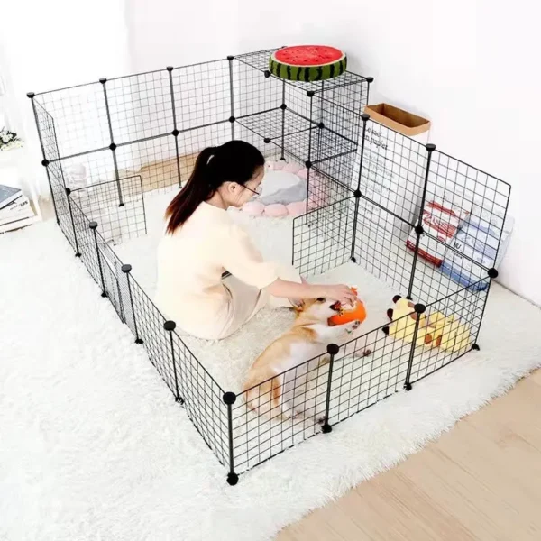 DIY Wire Mesh Pet Fence Panels
