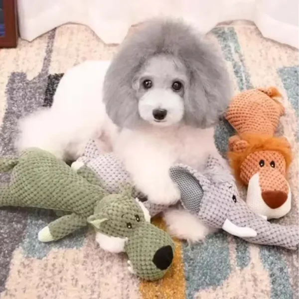 Animal Plush Squeaky Dog Toy for Large Dogs