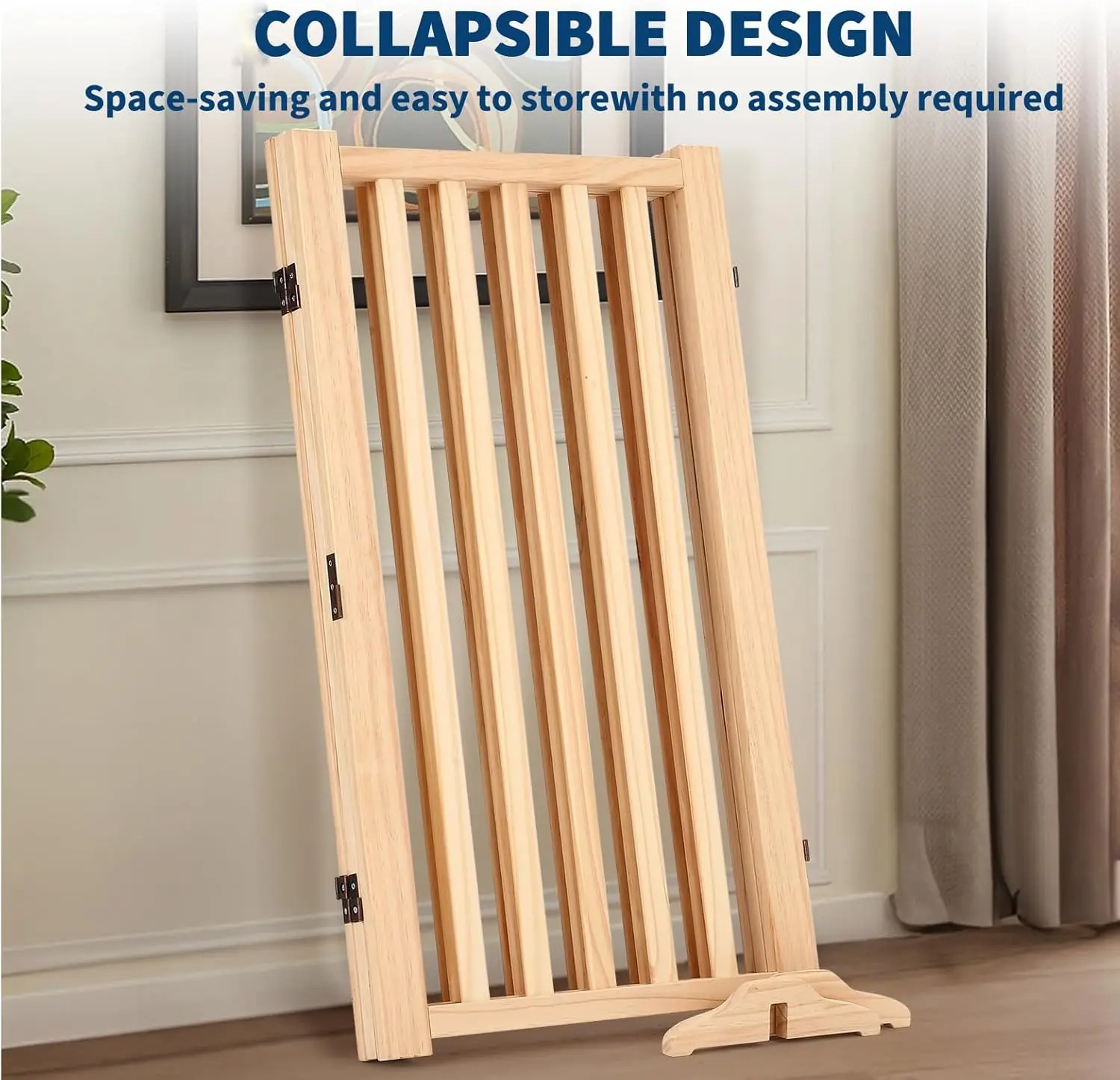 Freestanding Foldable Pet Gate - Image 2