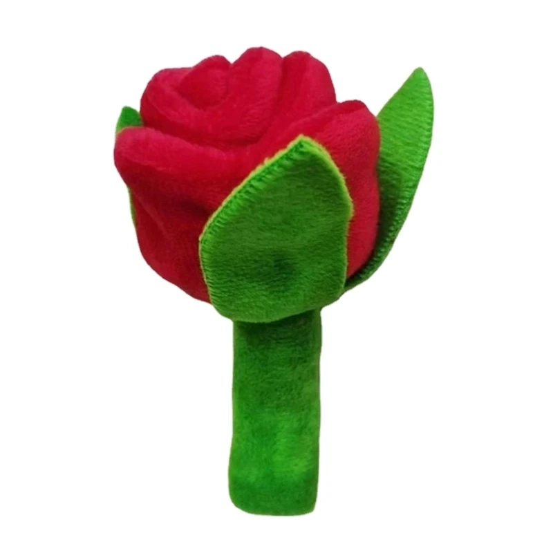 Rose Flower Plush Squeaky Dog Toy for Small and Medium Dogs - Image 4