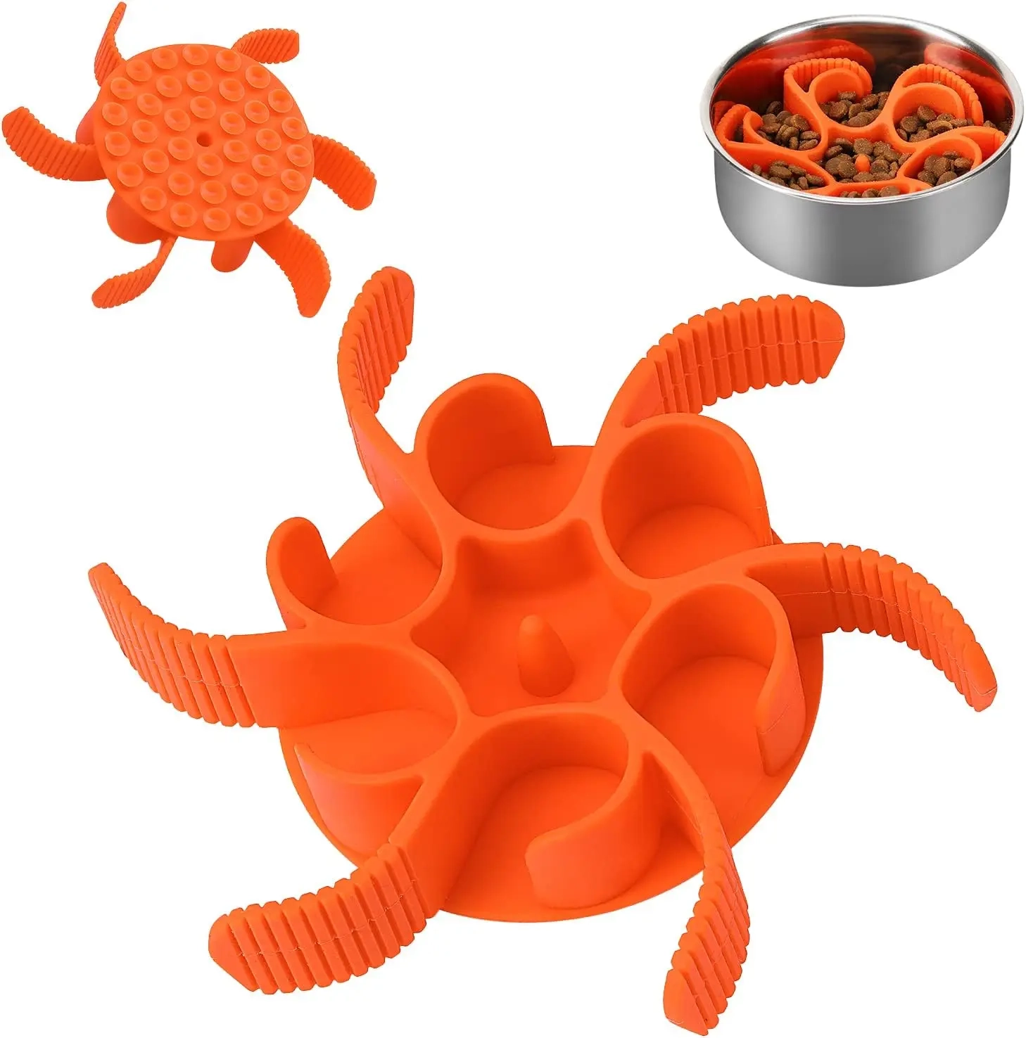 Spiral Silicone Slow Feeder Insert for Dog Bowls - Image 7