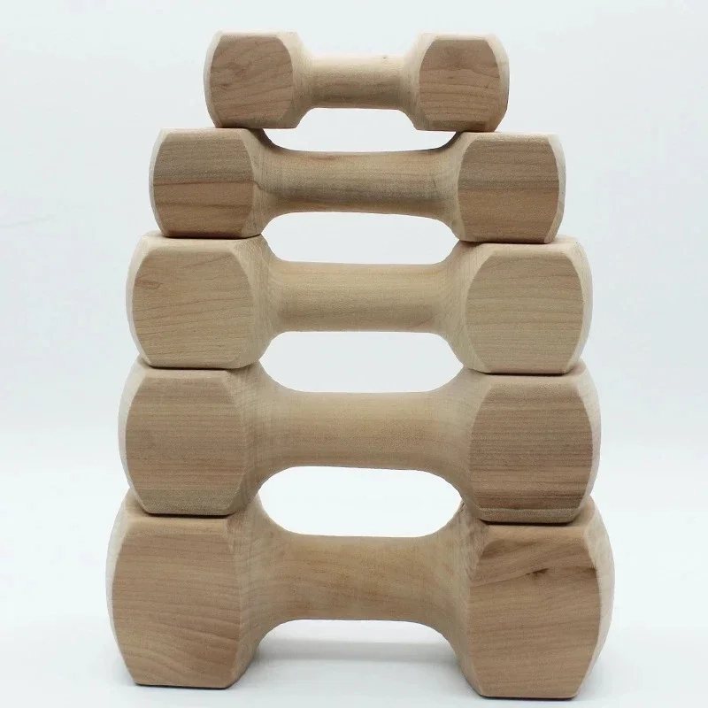 Wooden Dumbbell Chew Toy - Image 4