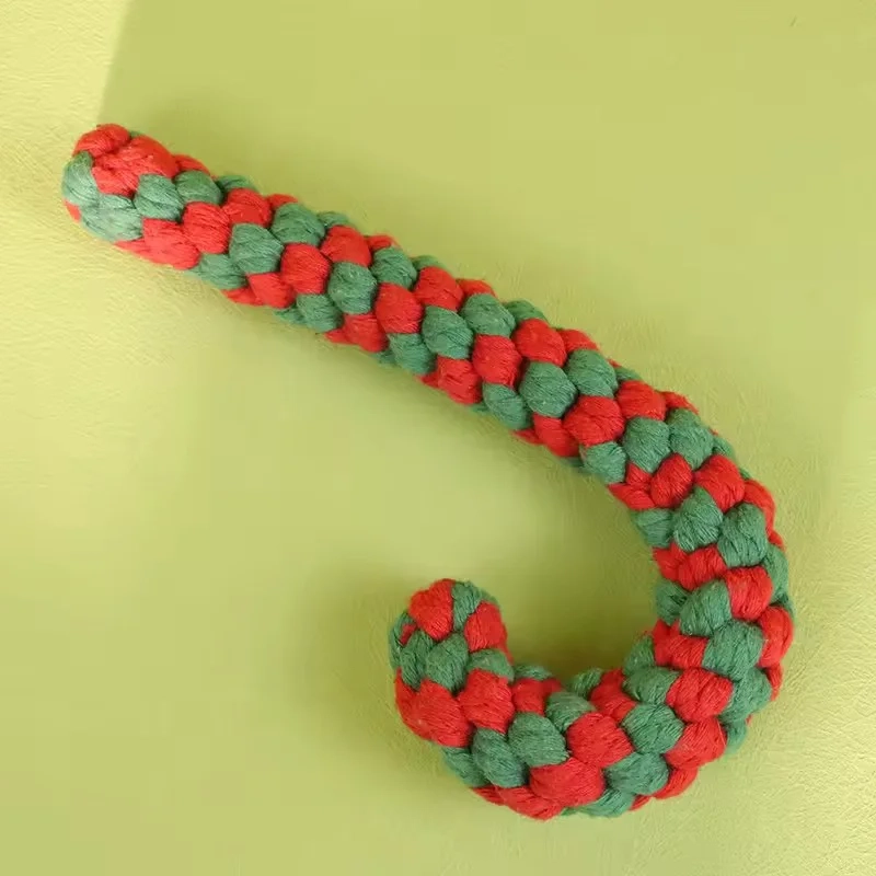 Festive Cotton Rope Dog Toy - Image 7