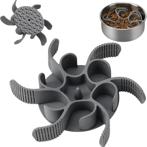 Spiral Silicone Slow Feeder Insert for Dog Bowls