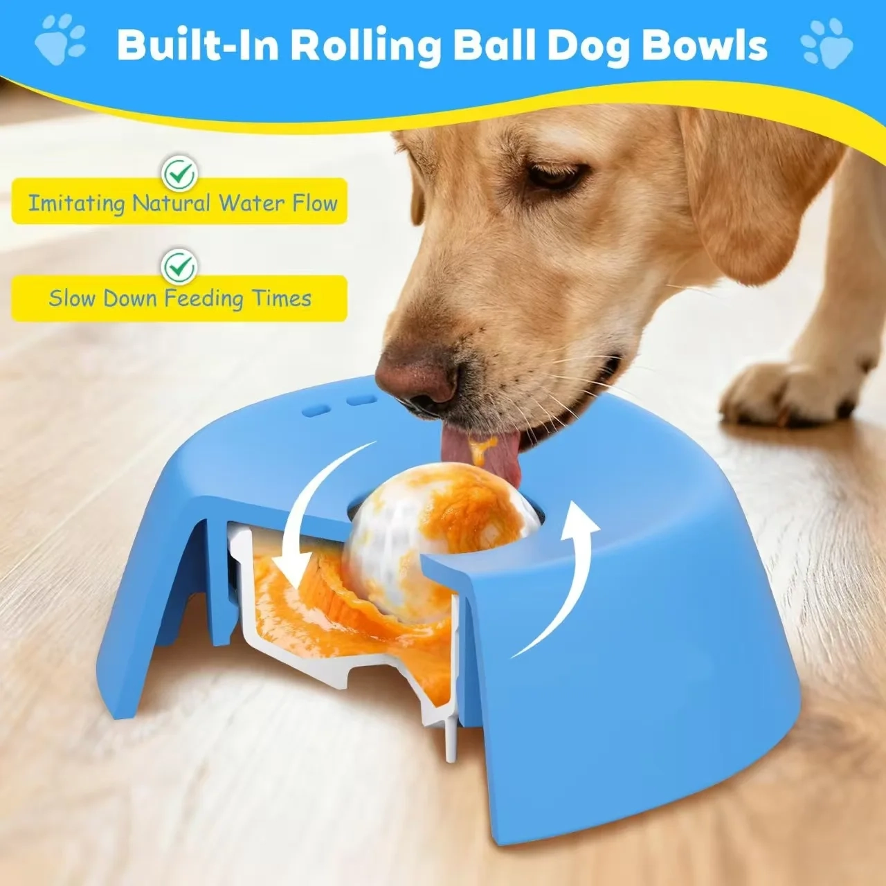 Anti-Slip Liquid Lick Bowl Slow Feeder for Dogs - Image 2