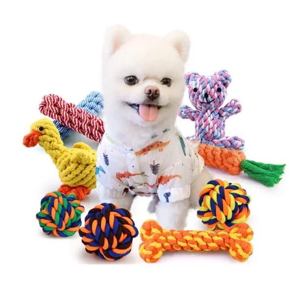 Knotted Rope Ball Dog Toy