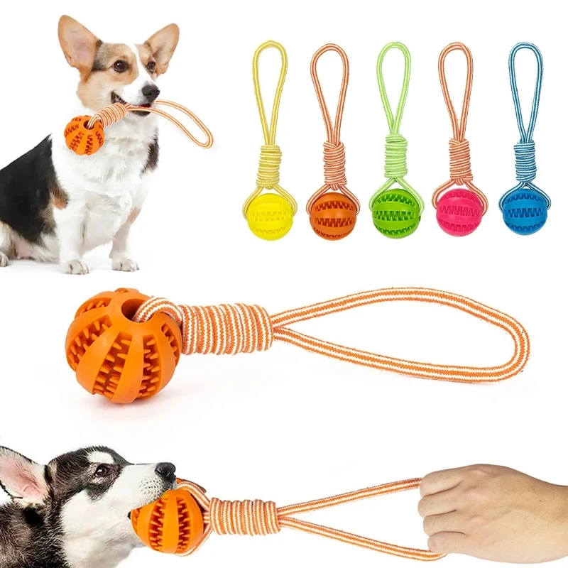 Treat Dispensing Rubber Ball Dog Toy