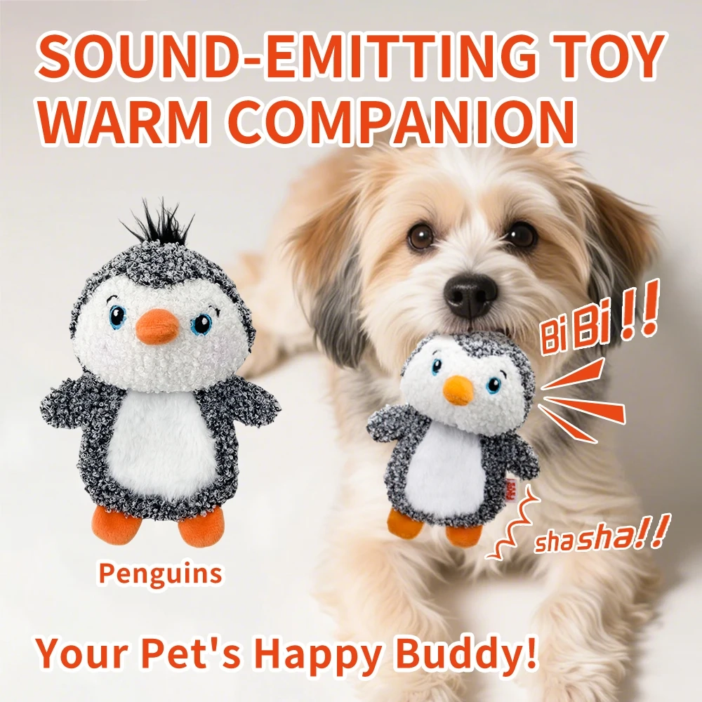 Small Animal Plush Squeaky Dog Toy for Interactive Play - Image 9