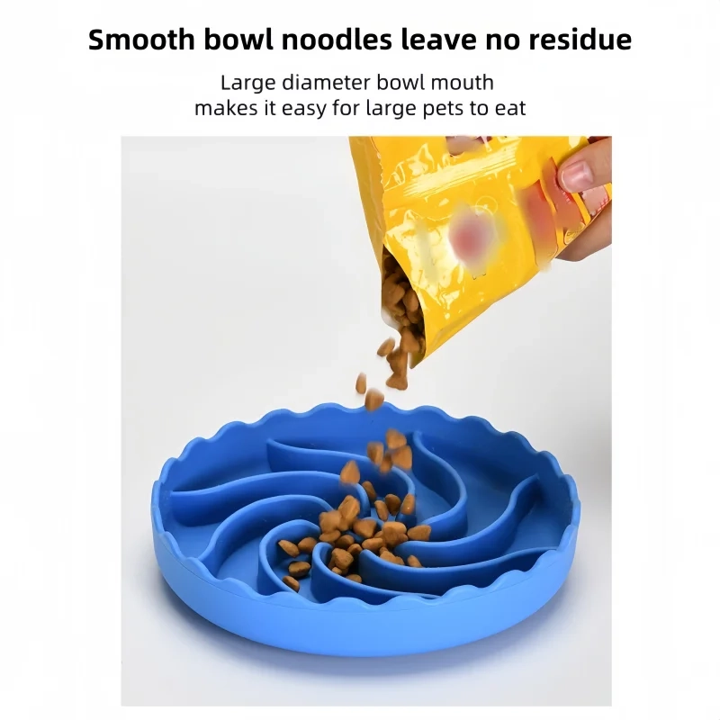 Silicone Slow Feeder Bowl with Suction Base for Dogs - Image 4