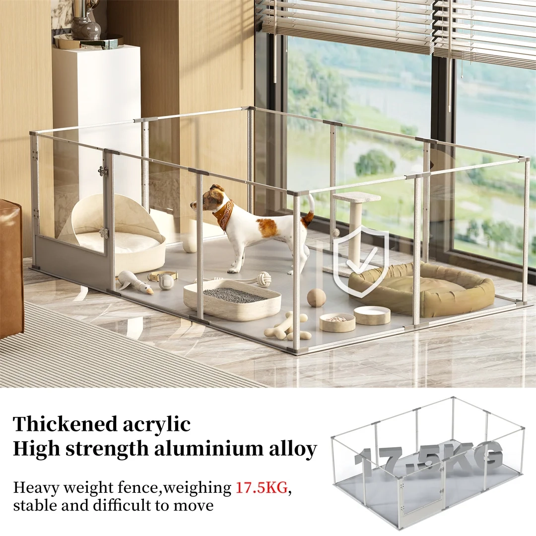 Clear Acrylic Pet Playpen - Image 6