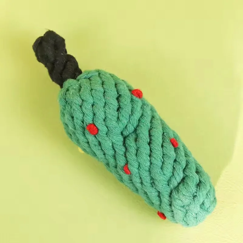 Festive Cotton Rope Dog Toy - Image 2