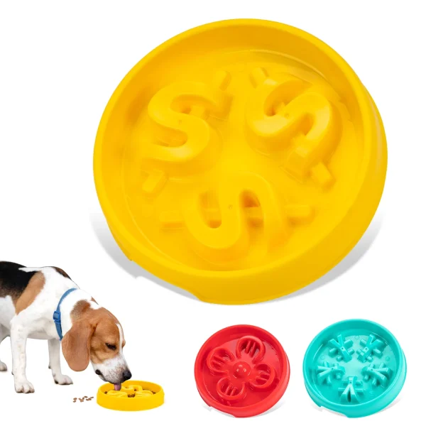 Non-Slip Slow Feeder Bowl for Dogs and Cats in Multiple Styles