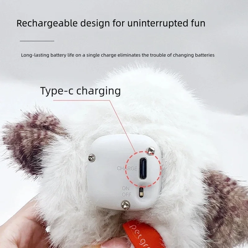 Interactive Flapping Bird Plush Pet Toy with Sound and Motion - Image 4