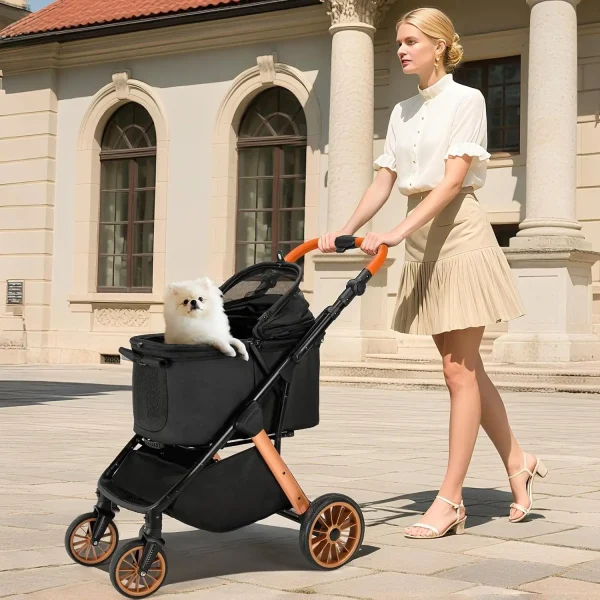 Adjustable Handle Pet Stroller