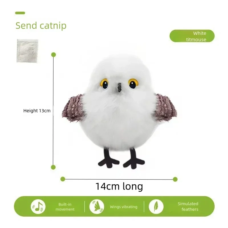 Interactive Flapping Bird Plush Pet Toy with Sound and Motion - Image 6
