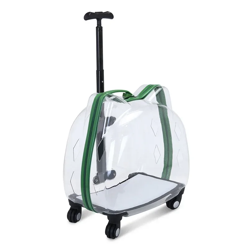 Transparent Pet Trolley Carrier - Image 8