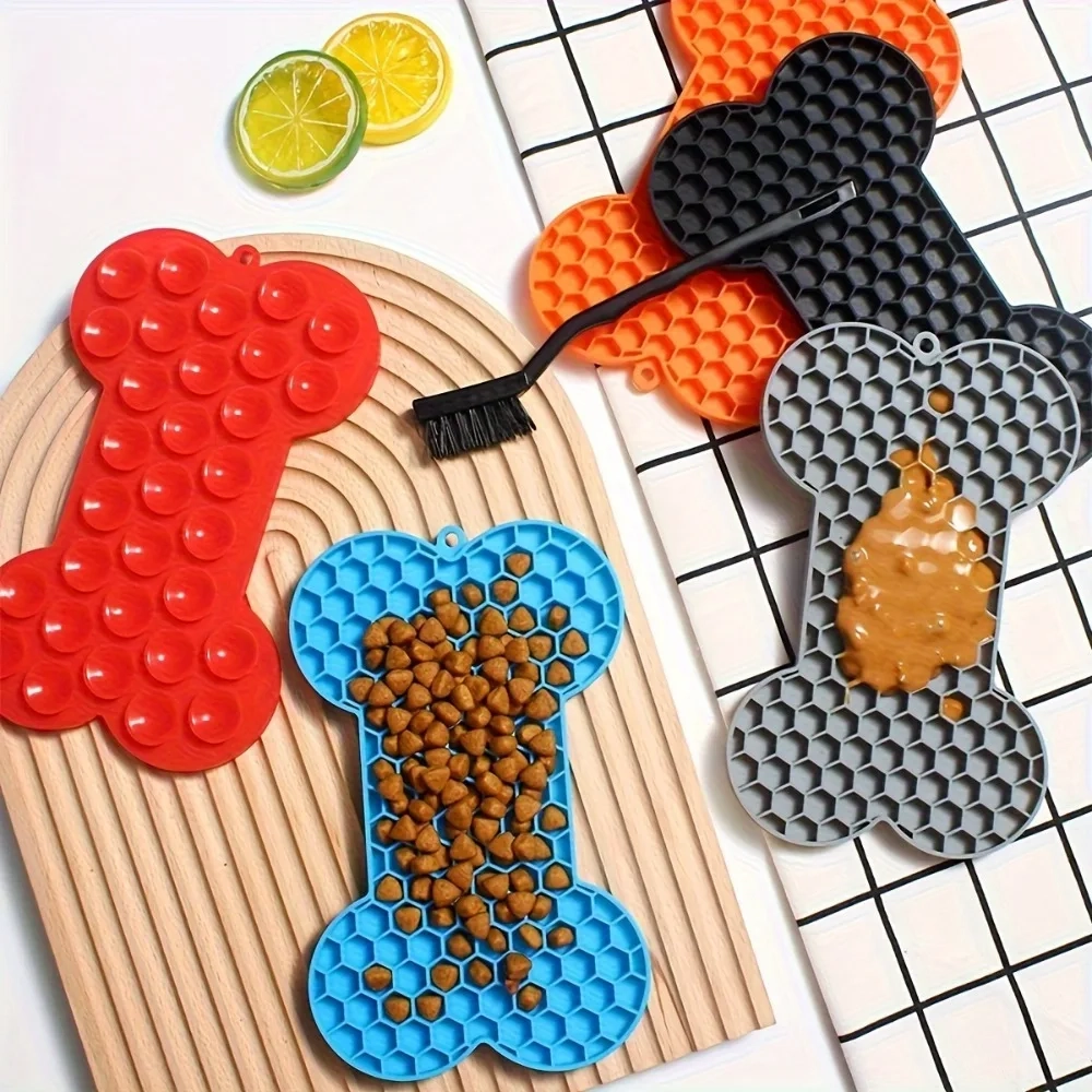 Bone-Shaped Dog Lick Mat