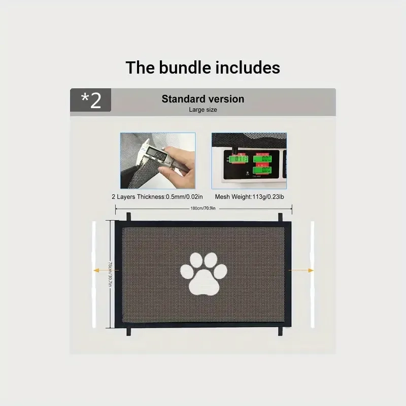 Pet Safety Barrier Net for Doorways and Stairs - Image 10