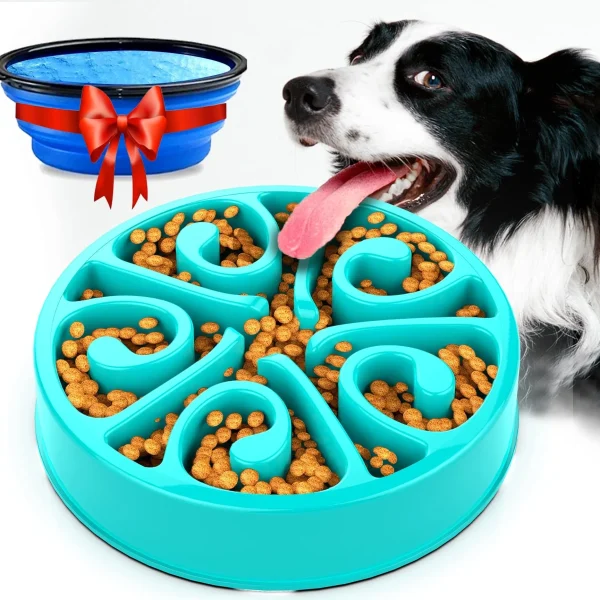 Non-Slip Slow Feeder Bowl for Dogs