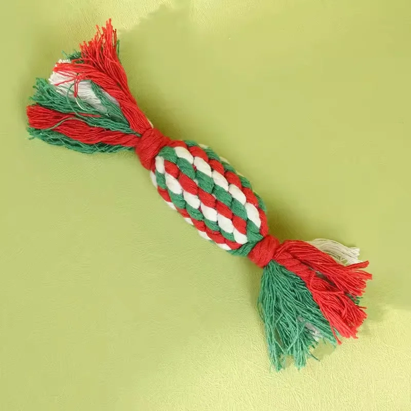 Festive Cotton Rope Dog Toy - Image 13