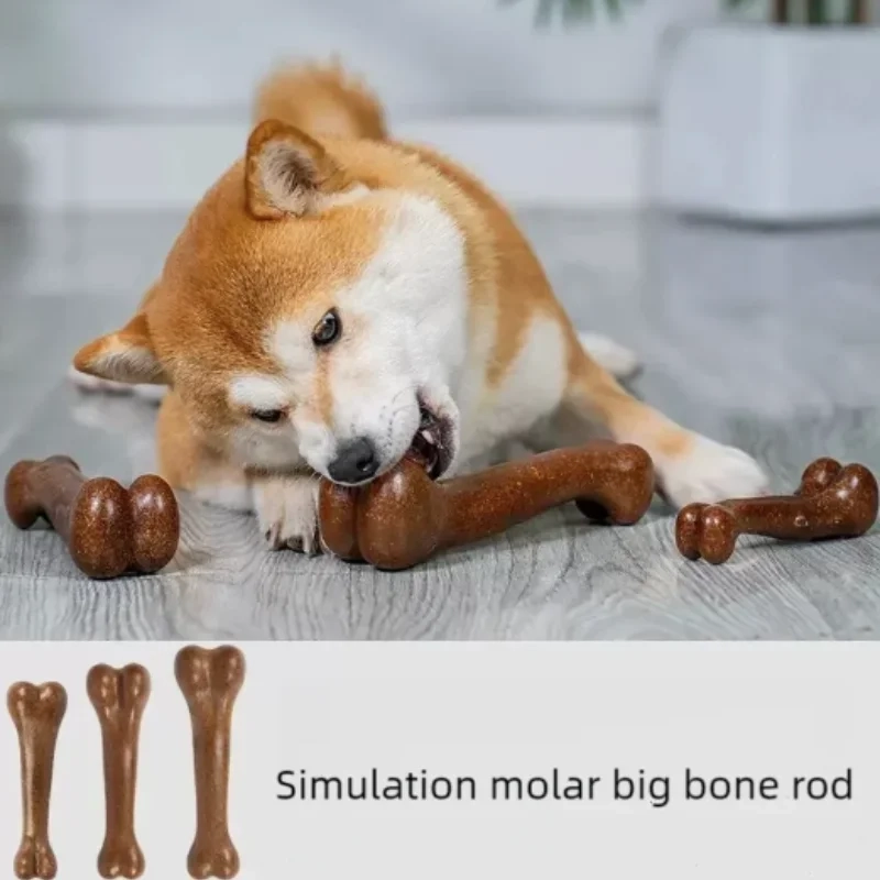 Wood Dog Chew Bone Toy - Image 3