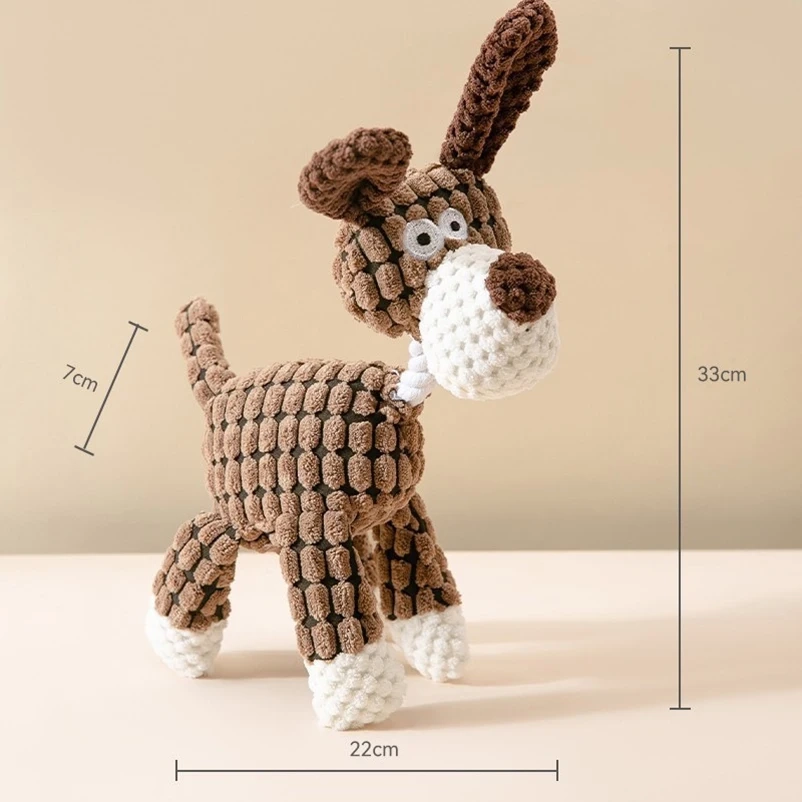 Cotton Rope Plush Squeaky Dog Toy - Image 9