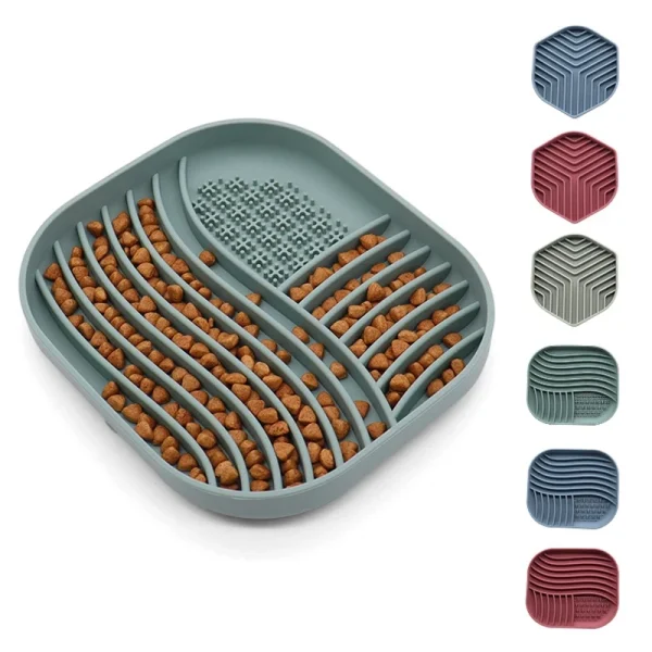 Dog and Cat Slow Food Bowl with Suction Base