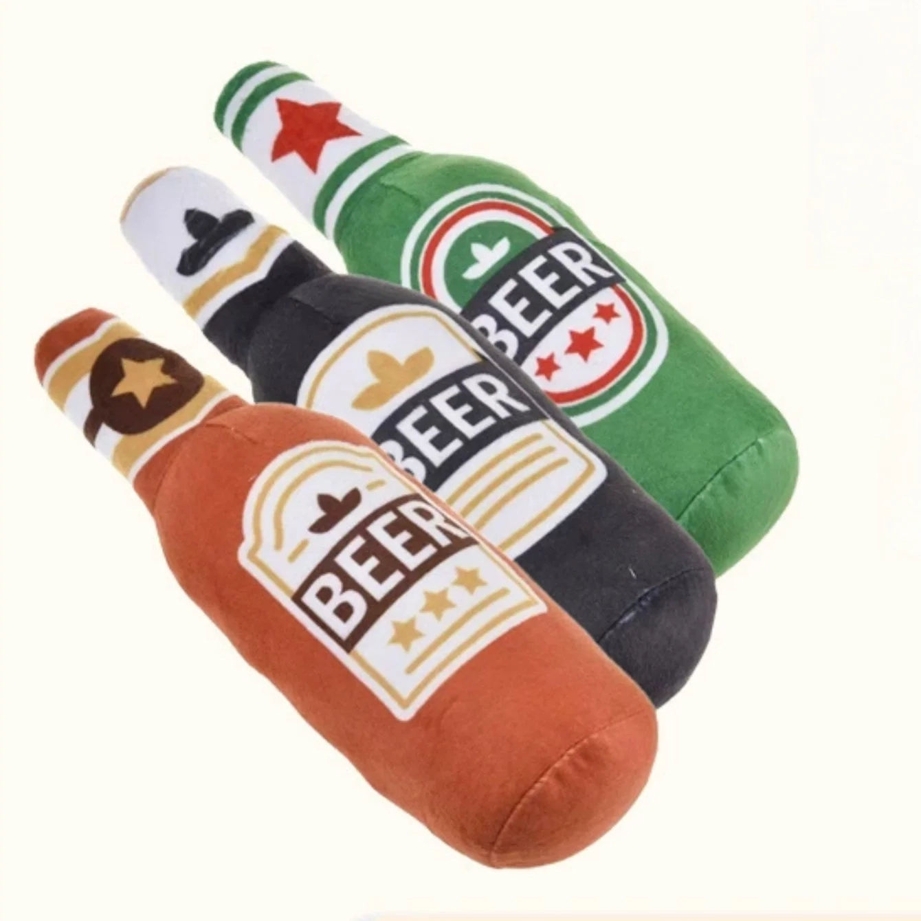 Bottle-Shaped Squeaky Dog Toy for Interactive Play and Chewing - Image 5