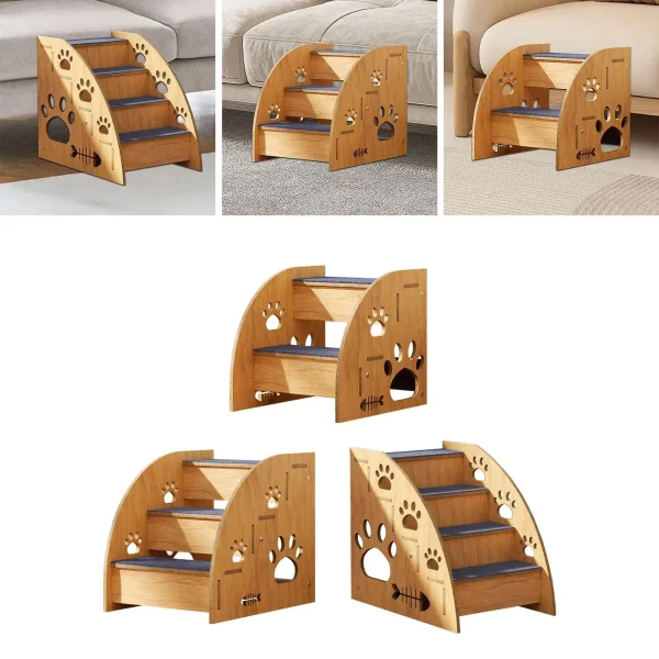 Wood Pet Access Steps