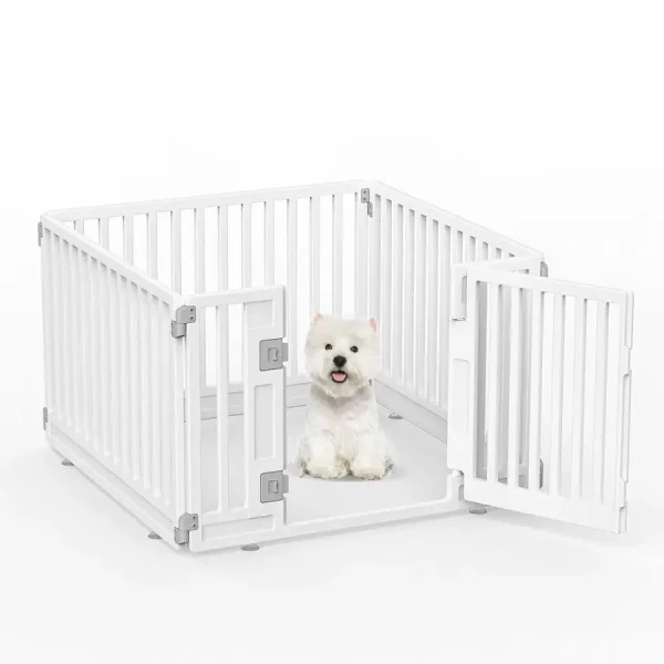 Portable 4-Panel Pet Pen with Door
