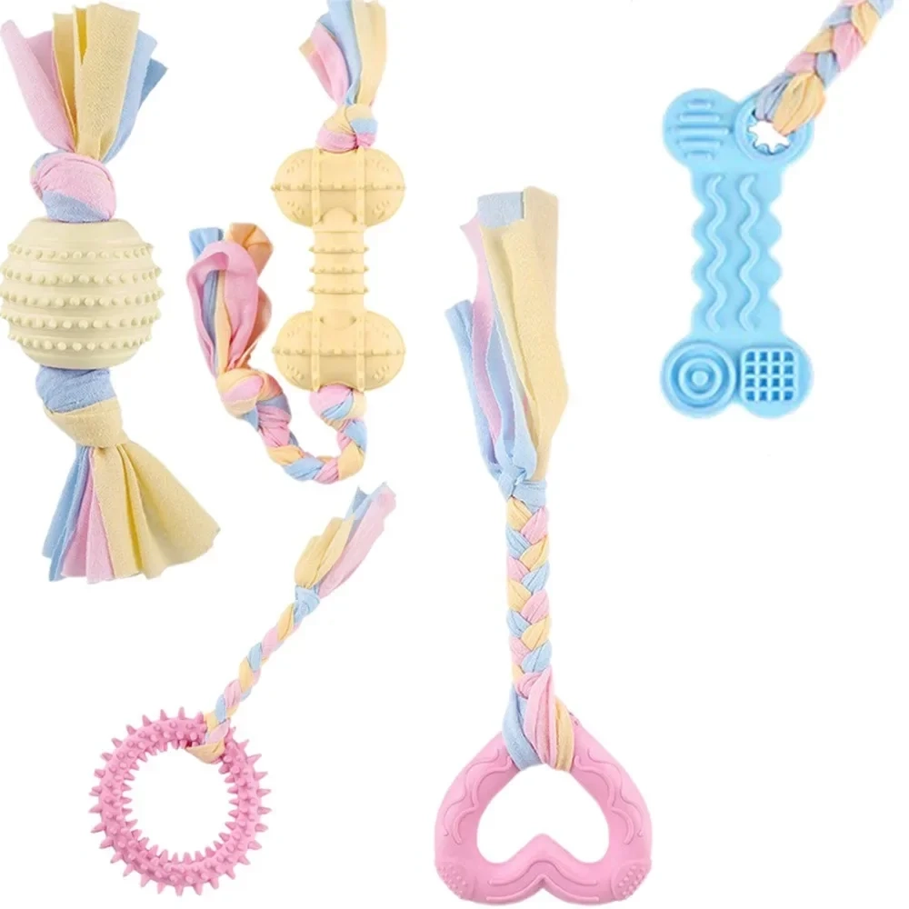 Braided Rope & Rubber Dog Toy - Image 4