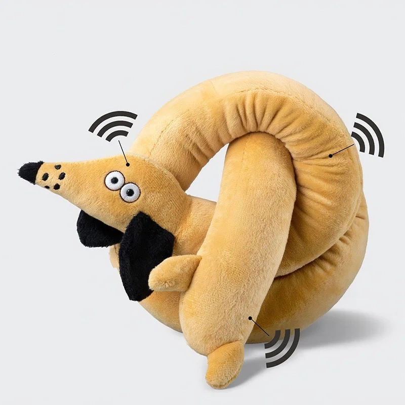 100cm Sausage Plush Squeaky Dog Toy - Image 7