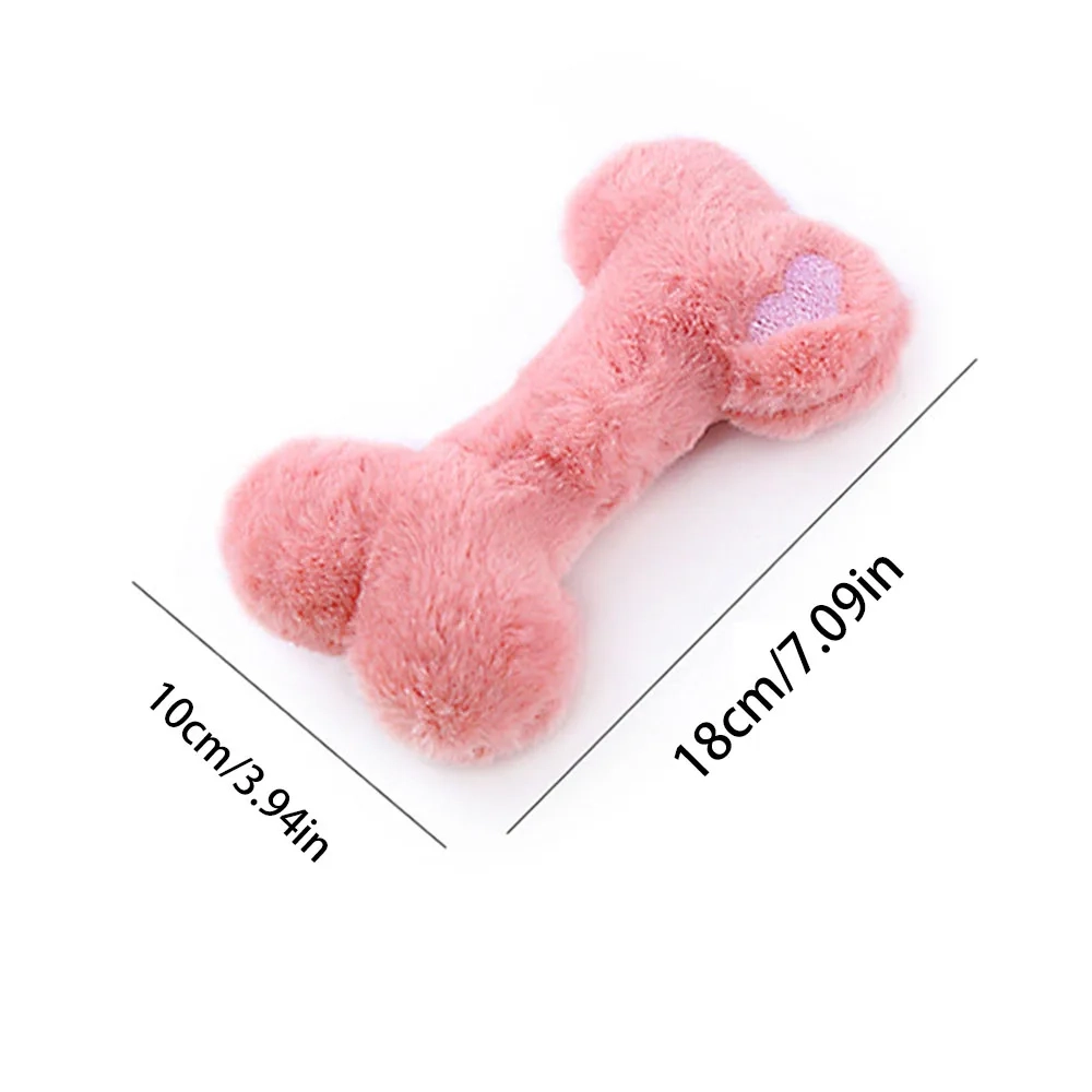 Bone Plush Squeaky Dog Toy - Image 5