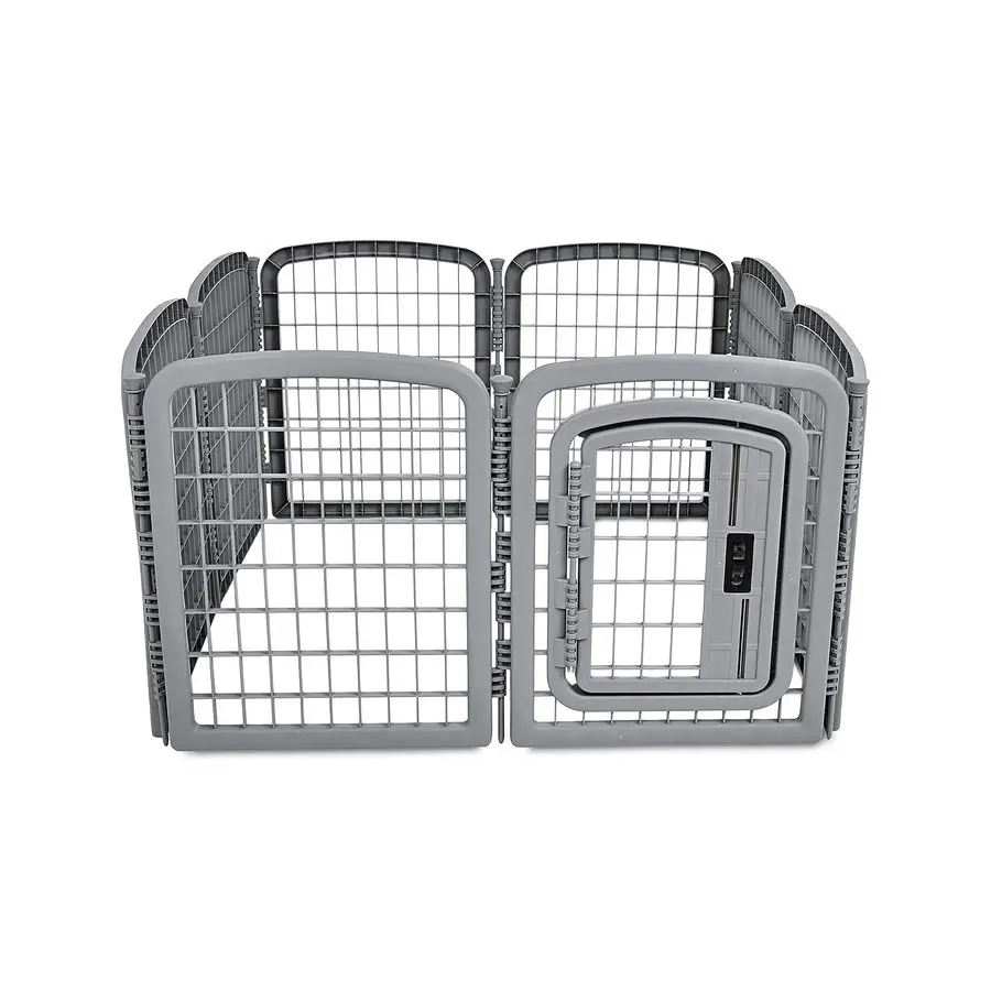 8-Panel Pet Playpen with Locking Gate - Image 3