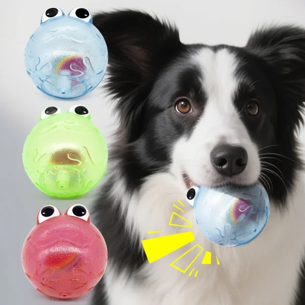 Frog Squeaky Dog Toy