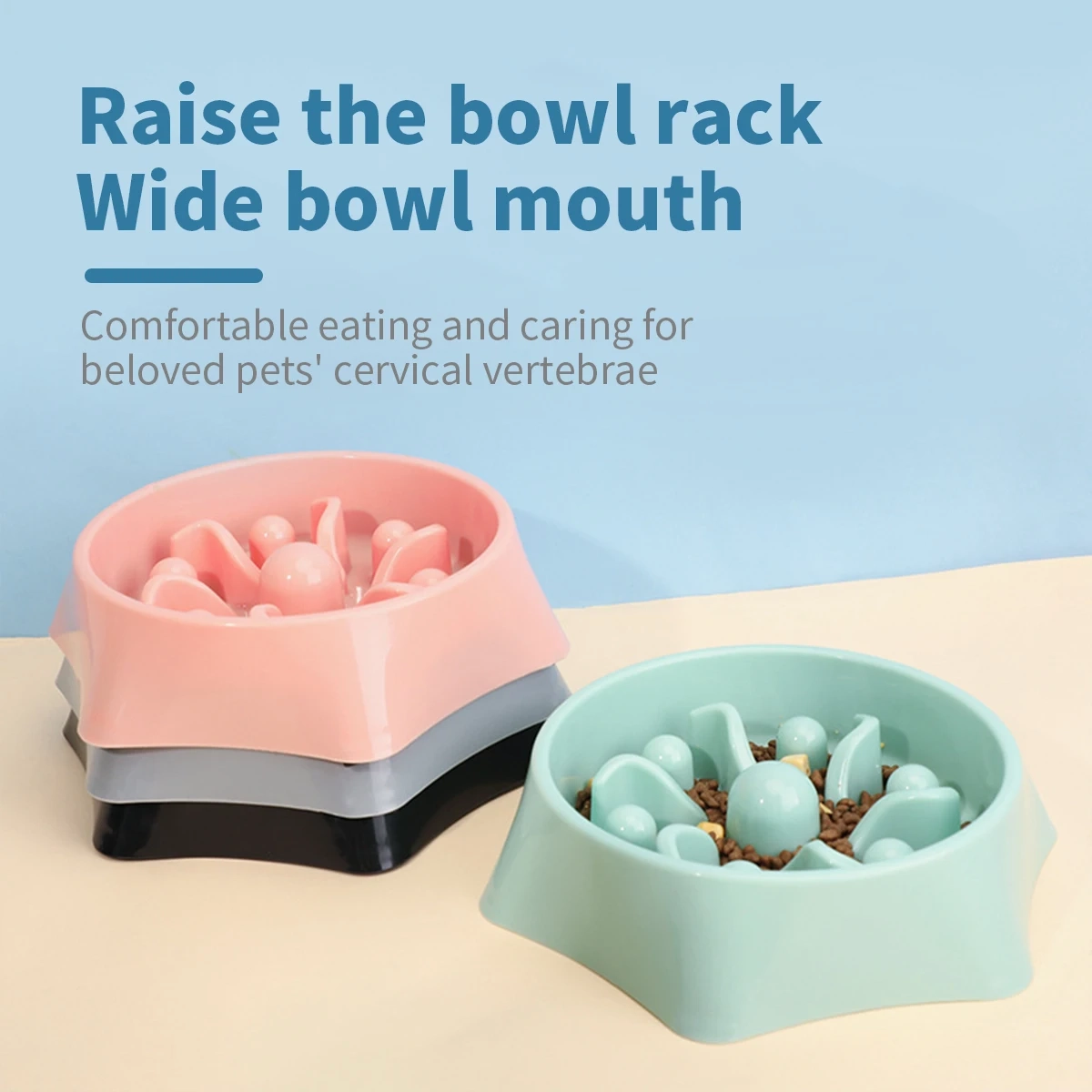 Anti-Tip Slow Feeder Bowl for Small Dogs and Cats - Image 5