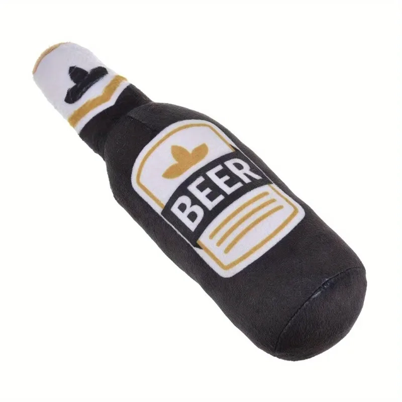 Bottle-Shaped Squeaky Dog Toy for Interactive Play and Chewing - Image 8