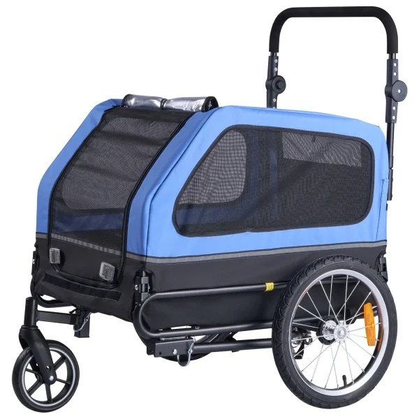 2-in-1 Pet Bike Trailer Stroller