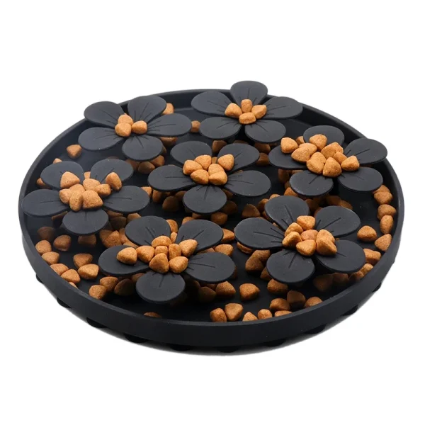 Silicone Slow Feeder Bowl with Suction Base for Dogs and Cats