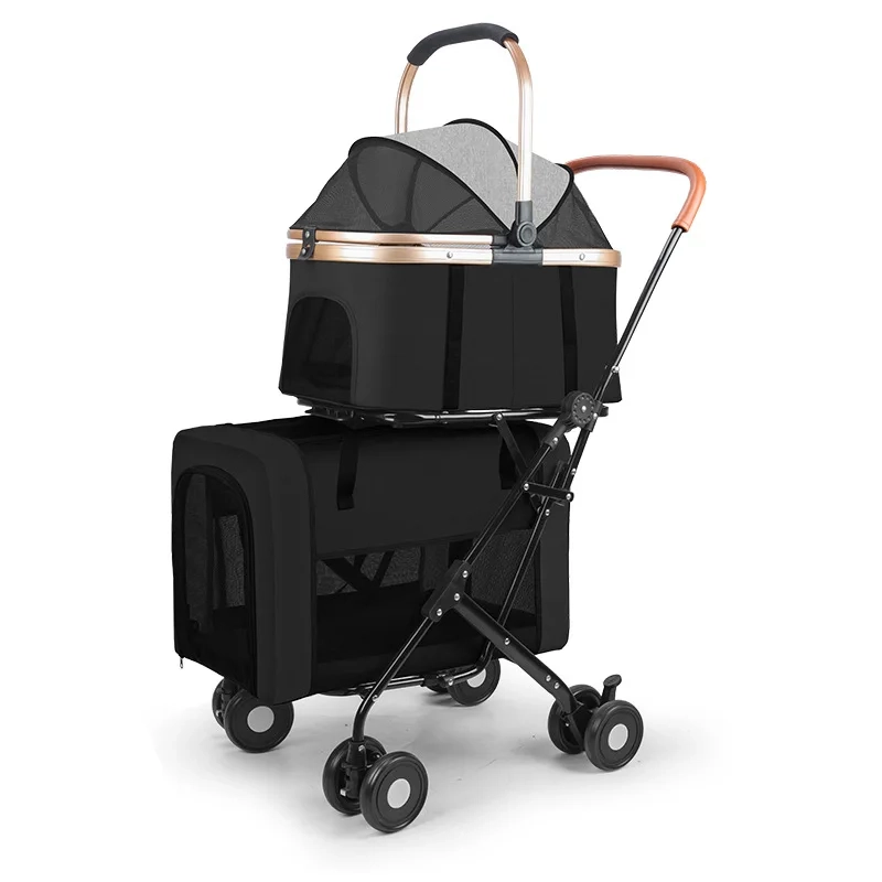Detachable Two-Tier Pet Stroller - Image 5