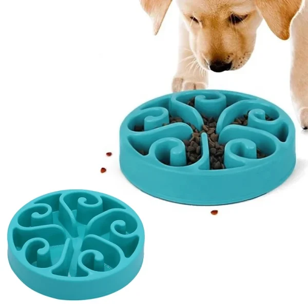 Non-Slip Anti-Tipping Slow Feeder Bowl for Dogs