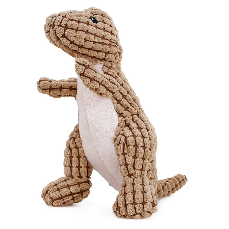 Corduroy Animal Plush Squeaky Dog Toy for Interactive Play - Image 18