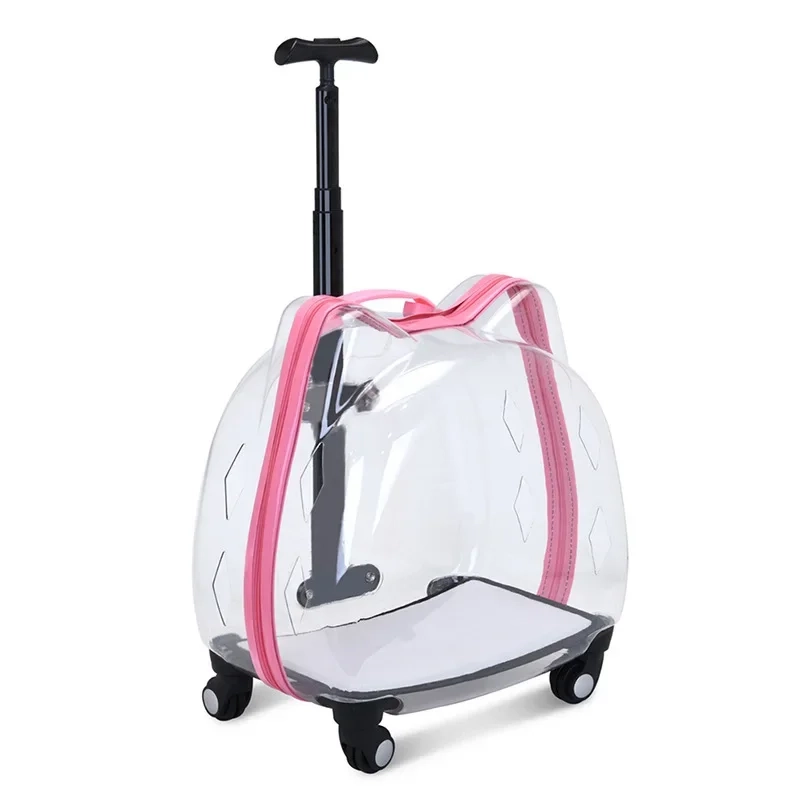 Transparent Pet Trolley Carrier - Image 6