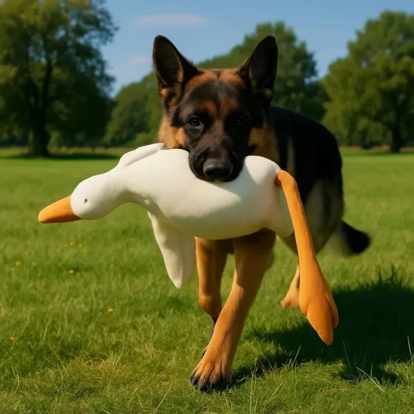 Plush Goose Dog Toy - Soft Durable for Chew & Play, Cute Interactive Pet Supplies, Best Fun Companion