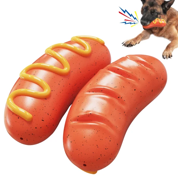 Squeaky Sausage Dog Chew Toy