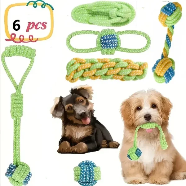 Cotton Rope Dog Toy Set