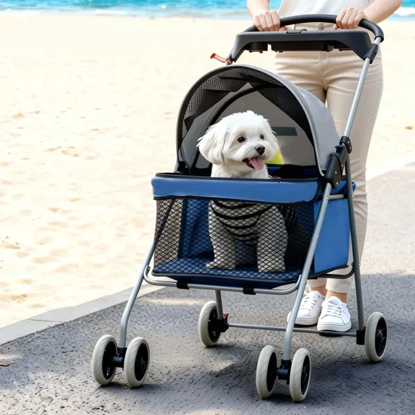 4-Wheel Foldable Pet Stroller