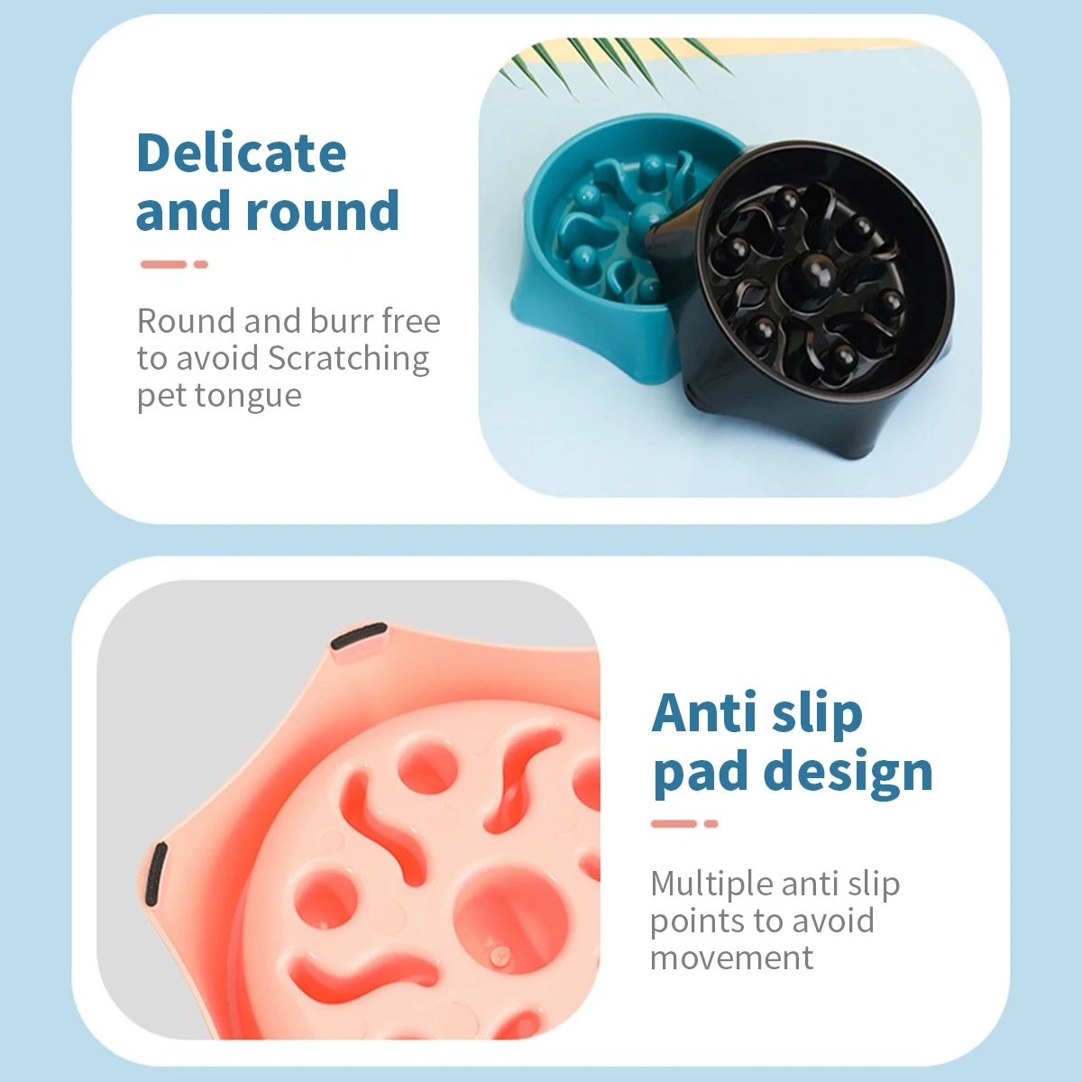 Anti-Tip Slow Feeder Bowl for Small Dogs and Cats - Image 6